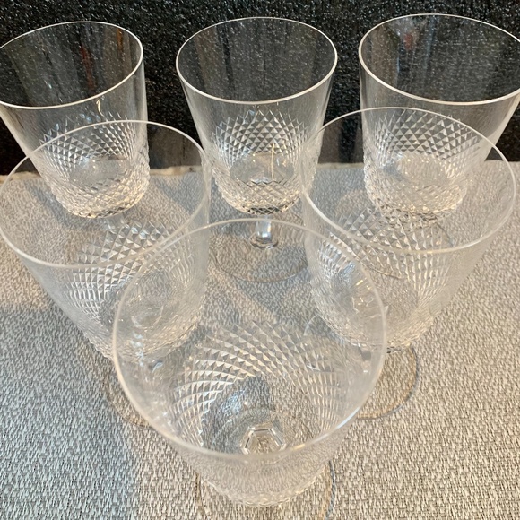Mid-Century Modern Crystal Stemware Barware Cocktail Wine - Set of 6 - Picture 4 of 7